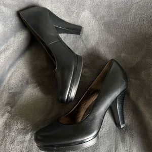 SOFFT BLACK HIGH HEEL COMFORT DRESS SHOE